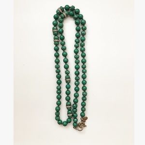 J.Crew Green Stone Beaded Necklace